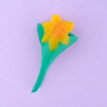 coucou suzette hair claw daffodils flower