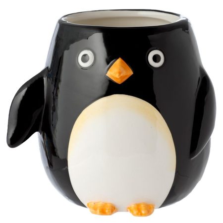 ceramic pot penguin