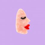 coucou suzette hair clip white face