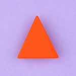 coucou suzette hair clip orange triangle