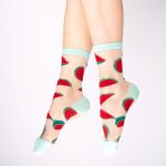coucou suzette watermelon sheer socks