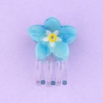 coucou suzette mini hair claw forget me not