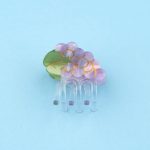 coucou suzette mini hair claw grape