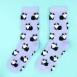coucou suzette cotton socks black and white cat