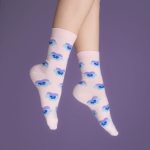 coucou suzette pansy cotton socks