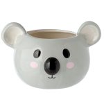 ceramic garden pot animal shaped koala head