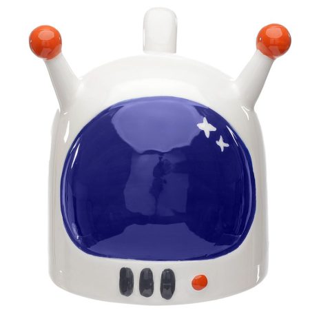 ceramic mug upside down astronaut spaceman helmet