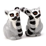 ceramic salt and pepper shakers lemur