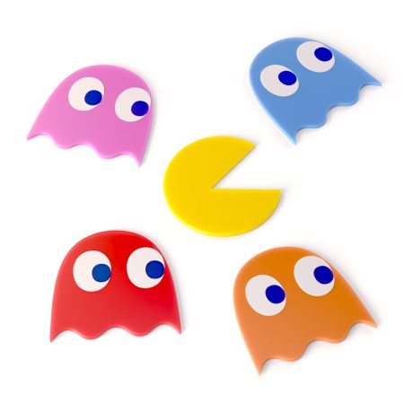 coasters souver set pac man 5 pieces