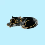 coucou suzette black cat hair clip