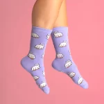coucou suzette ghost cat cotton socks