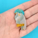 coucou suzette pigeons in love hair clip