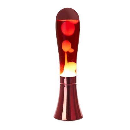 lava lamp red white balvi red aluminium