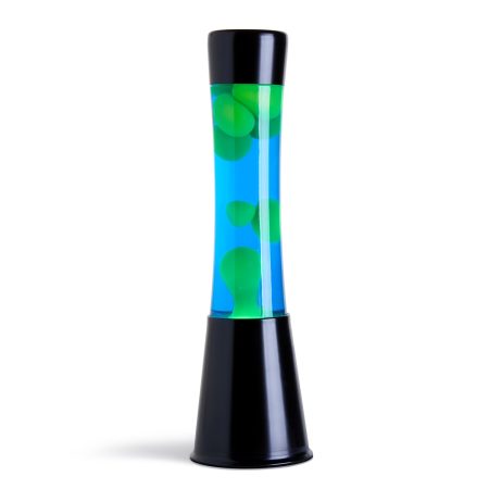 lava lamp yellow blue mat black