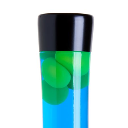 lava lamp yellow blue mat black