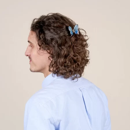 coucou suzette mini hair claw blue butterfly