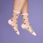 coucou suzette ladybug sheer socks