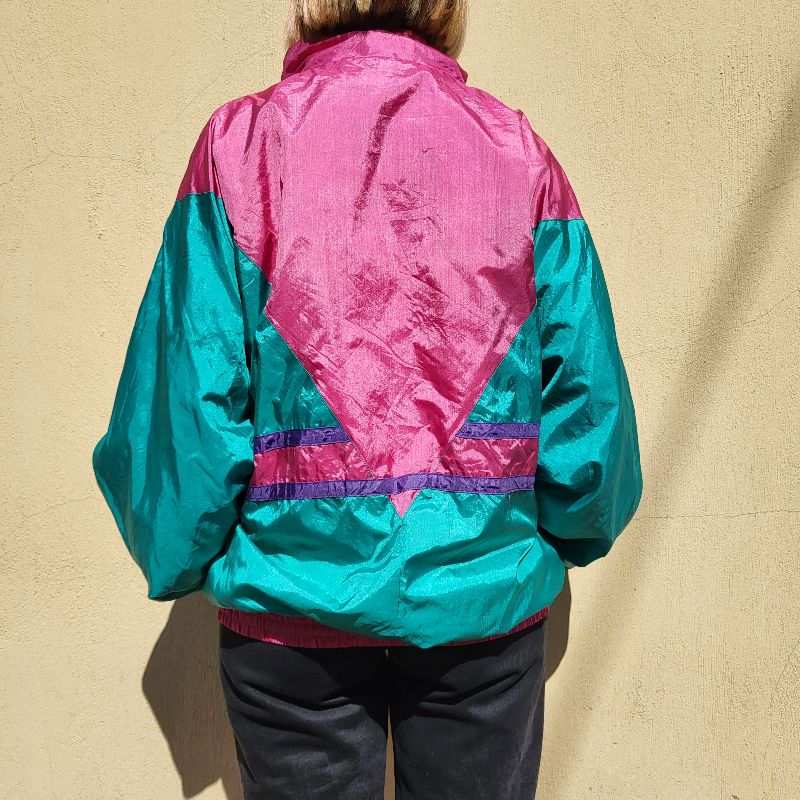 Color block 90s jacket store