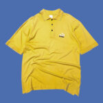 Vintage 80s/90s Puma Yellow Polo T-Shirt L-XL