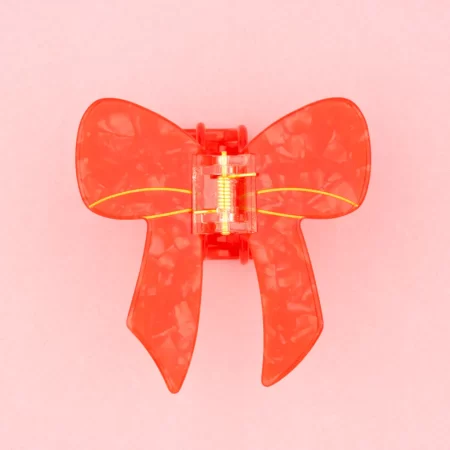 coucou suzette hair claw red ribbon