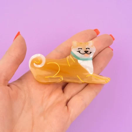 coucou suzette hair claw shiba dog