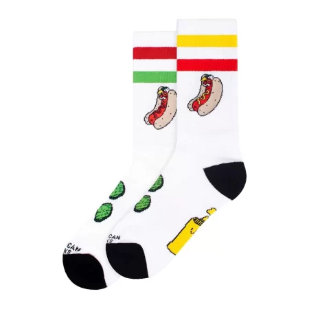 american socks mid high hot dog