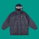 90s Nike Black Padded Jacket M-L