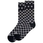 american socks checkerboard grey mid high one size