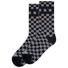 american socks checkerboard grey mid high one size