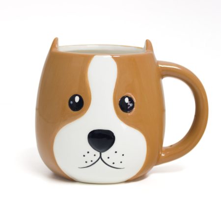 balvi ceramic mug shaped dog