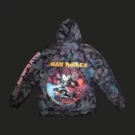 1998 IRON MAIDEN Distressed and Reworked Hoodie L