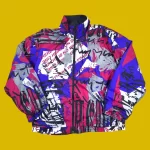Rare 90s NIKE Crazy Pattern Windbreaker L-XL