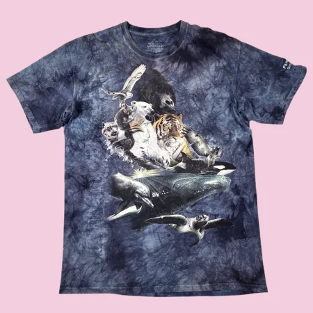 THE MOUNTAIN ANIMALS Tie Dye T-Shirt L