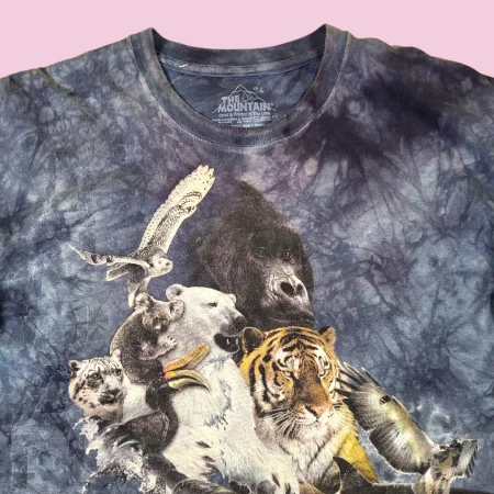 THE MOUNTAIN ANIMALS Tie Dye T-Shirt L