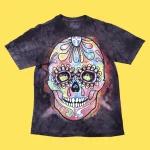 THE MOUNTAIN SUGAR SKULL Tie Dye T-Shirt M