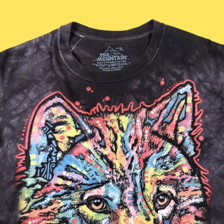 THE MOUNTAIN WOLF Tie Dye T-Shirt S-M