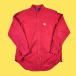 Vintage POLO RALPH LAUREN Red Shirt L-XL