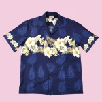 Vintage FLOWERS Hawaiian Short Sleeve Shirt L-XL