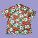 Vintage HIBISCUS Hawaiian Short Sleeve Shirt XL