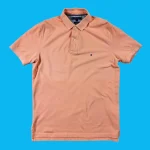Vintage TOMMY HILFIGER Pink Polo T-Shirt L