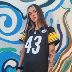 PITTSBURGH STEELERS TROY POLAMALU x NIKE Women's NFL Jersey L