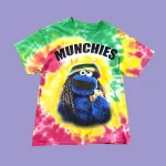 SESAME STREET Tie Dye Graphic T-Shirt L