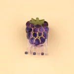 coucou suzette mini hair claw blackberry μικρο κλαμερ μαλλιων βατομουρο