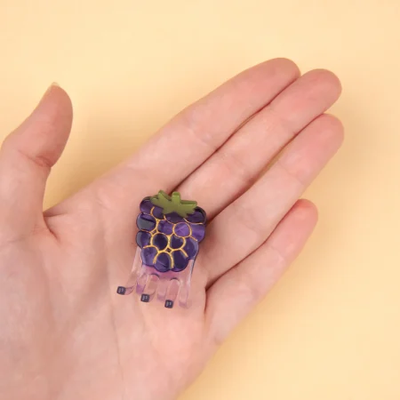 coucou suzette mini hair claw blackberry μικρο κλαμερ μαλλιων βατομουρο