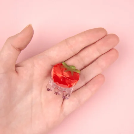 coucou suzette mini hair claw cherry tomato μικρο κλαμερ μαλλιων ντοματινι