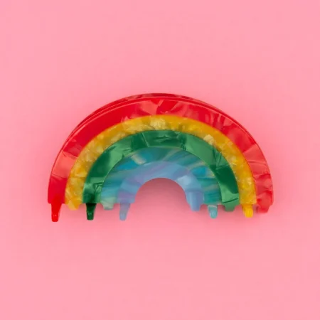 coucou suzette hair claw rainbow κλαμερ μαλλιων ουρανιο τοξο πολυχρωμο