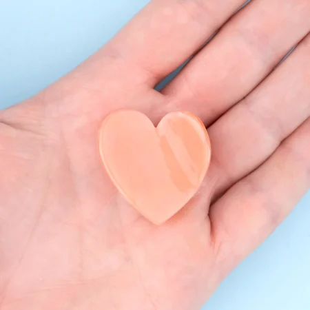 coucou suzette pink heart mini hair claw μικρο κλαμερ μαλλιων ροζ καρδια