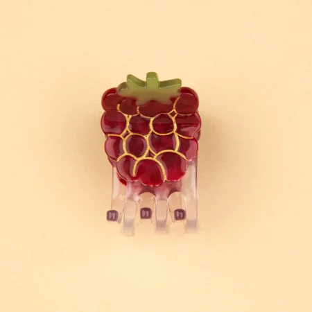 coucou suzette mini hair claw rasberry red μικρο κλαμερ μαλλιων σμεουρο κοκκινο