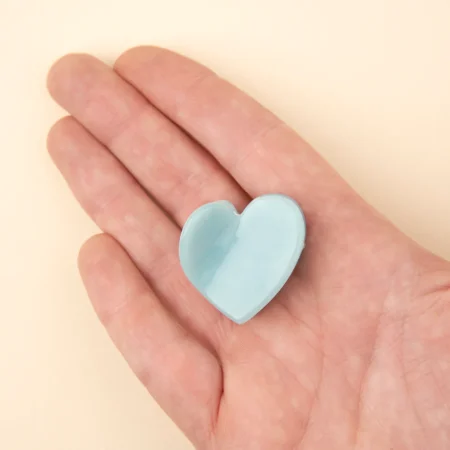 coucou suzette mini hair claw sky blue heart μικρο κλαμερ μαλλιων γαλαζια καρδια