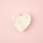 coucou suzette mini hair claw white heart μικρο κλαμερ μαλλιων λευκη καρδια